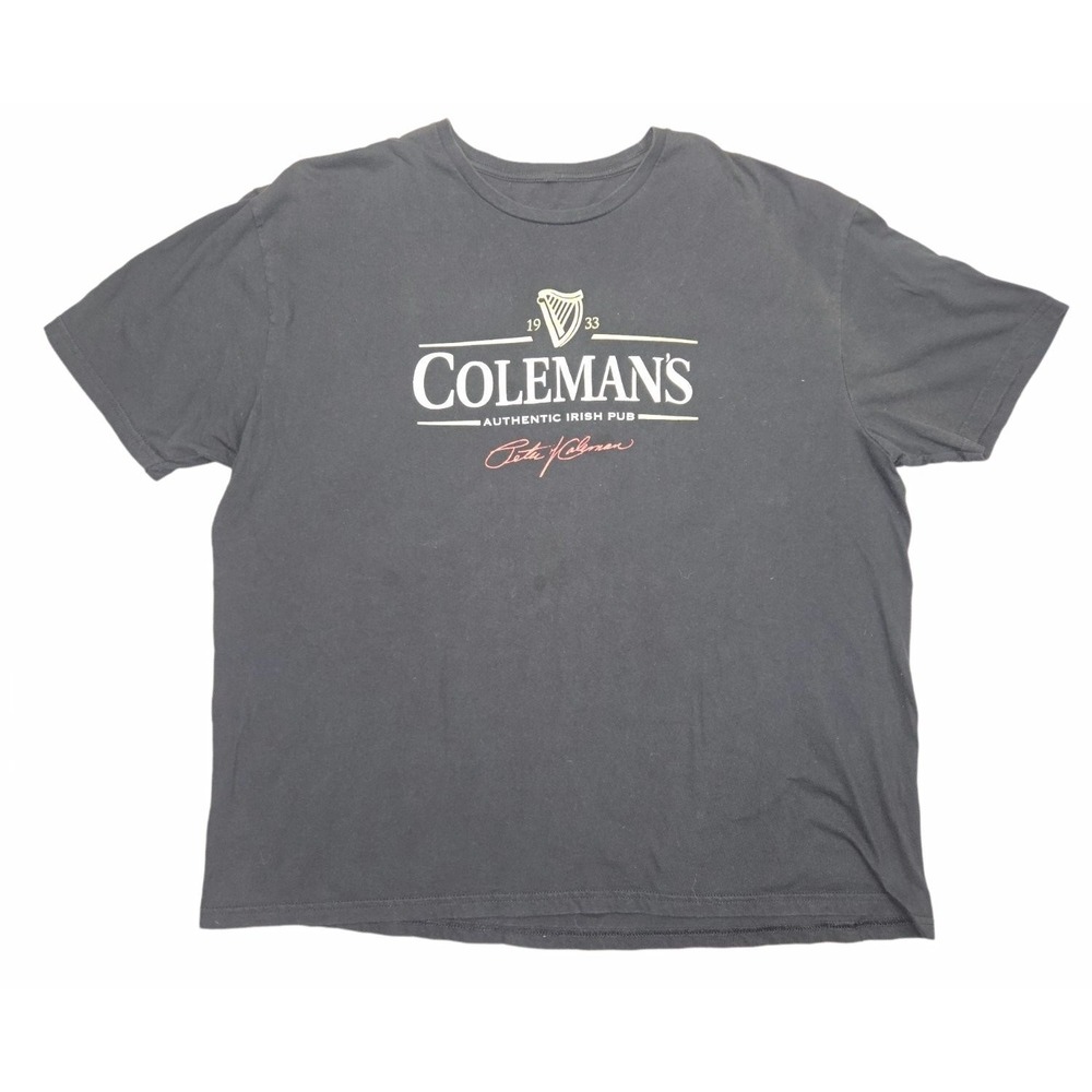 Colemans Authentic Irish Pub Syracuse NY T Shirt XXL Black Peter Coleman Vintage